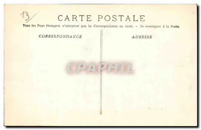 Marseille - Koloniaal Tentoonstelling - Het Grand Palais — H. W. officiële ansichtkaart n°23 — Achterkant