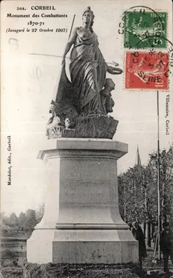 Corbeil — Monumento dos Combatentes 1870-71 — Mardelet, editor, Corbeil