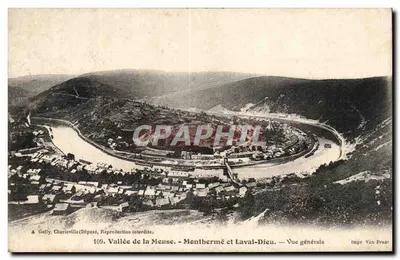 Vale da Meuse — Menthermé e Laval-Dieu — Vista geral — Impr. Van Prast
