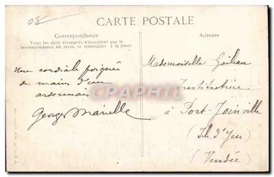 Castelo-l'Ermitage (n°2) — Vale da Meuse, Castelo-Régnault-Bogny — editor J. Winling, Charleville — Verso