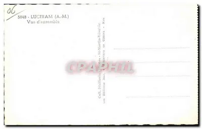 Luceram (A.-M.) — Vista geral — Coll. Thillerin-Photos, Nice — Verso
