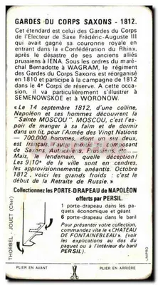 Bild Sächsische Wachen 1812 Militaria Soldaten — Rückseite