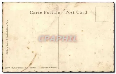 Scène d'hôpital militaire — Officier et soldat devant une cruche vide — Éditions d'Art. E. Séphériades à Paris — Verso