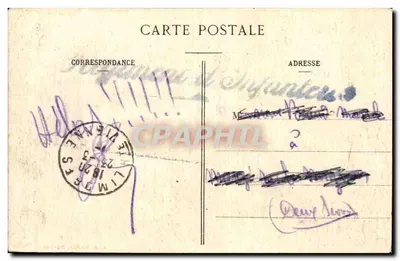La Coruée — Cena de limpeza — E. A. Paris, Depositado — Verso