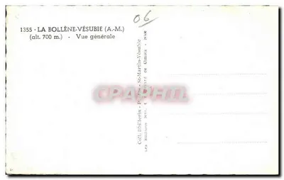 La Bollène-Vésubie — Vista general — Coll. Difilerin - Photos St-Martin de Cimiez — Reverso