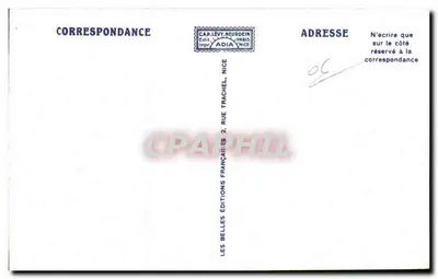 Golfe-Juan — Conjunto da Praia — Adia, n° 12407 — Verso