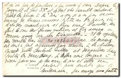 Le Petit Port — Antibes — Editor: Raphaël, n°77 — Verso