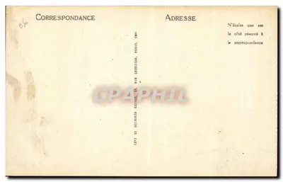 ÉZÉ (A.M.) — Widok przez Cypręsy — Wydawca A.M. n°10 — Rewers