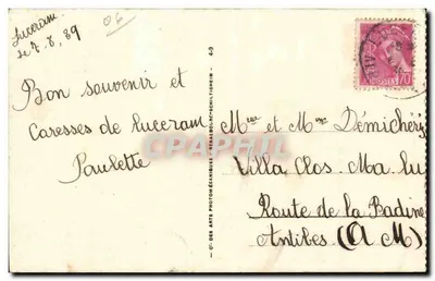 Lucéram (A.M.) — Vieille Rue — Alt. 665 m. — LL 13 — Rewers