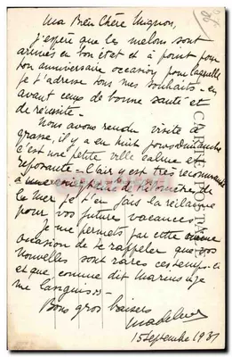 Grasse — Estátua de Fragonard — Editor Marveau, n°11 — Verso