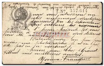 Journée du Poilu — Journée de l'armée française — éditeur : Imprimerie de la Journée du Poilu, n° 357.614 — Rückseite