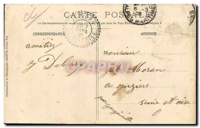 A Côte d'Azur — Estação P.L.M. em Nice — Edição Giletta, fot. Nice, n°24 — Verso