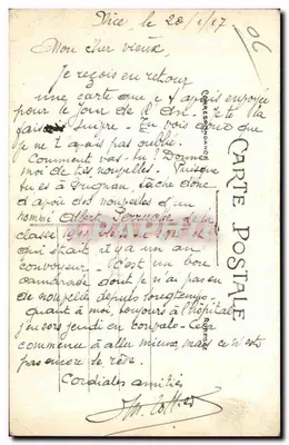 Ogólny widok Nicei z Mont Boron — Wydawnictwo Baylone frères, nr 29 — Rewers