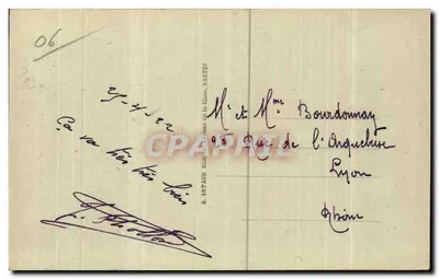Grasse - Entrada da avenida Victoria — editor G. Antaud, n°17 — Verso