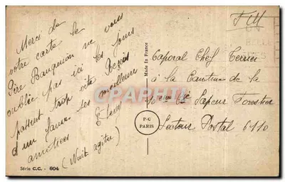 Flirtando com um condutor de carruagem — V. Spahn — Série C.C. - 804 — Verso