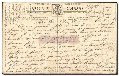 Un soldat britannique et un vieil homme — scène de rencontre — dessin de TEL PÈRE. TEL FILS, No. 1 — Rewers