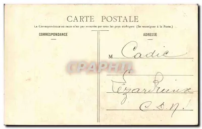 Soldado — com panela fumegante — Fototype A. Bernebat & Cie, Nîmes — Verso