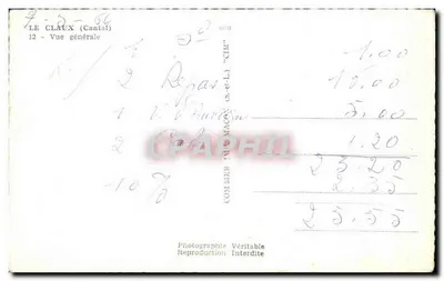 Le Claux (Cantal) — Pejzaż ogólny — CIM — Rewers