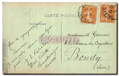 Chaudesaigues — Curvas da Rua do Coufour, estrada de Laguiole — Editor Girbal, Jourde — Verso
