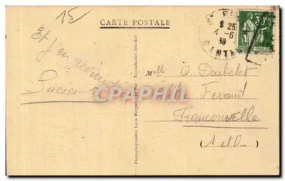 St-FLOUR (Cantal) — Facciata della Cattedrale — Stile gotico (XIV secolo) — editore Léona, n° 8191 — Verso