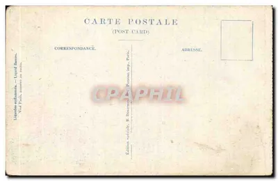 Liquides Enflammés — scène de combat avec incendies — éditeur H.D. Dépose, n° 573 — Verso