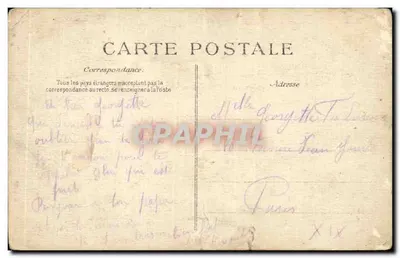 Série de soldats fuyant le vent — scène de plage avec chien — éditeur E.D. n°10 — Verso