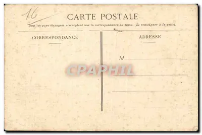 La Rochefoucauld - A Igreja - Bilhete postal antigo — Verso