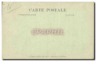 Grób François-Marie-Josepha de La Rochefoucauld — Charente — F. Braux, fot. i wyd., Royan (Charente-Inférieure) — Rewers