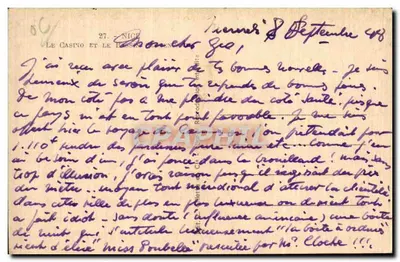 O Casino e a Piscina em Nice — Gilletta — Verso