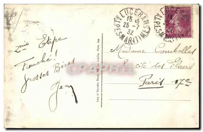 Lucéram — Stary kąt Wsi — ADIA, n°4871 — Rewers