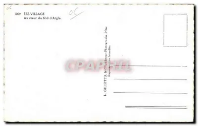 Éze-Village — W sercu Nid d'Algle — L. Gilletta, wydawca, Nice — Rewers