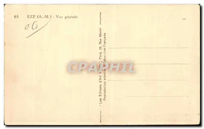 Eze (A.-M.) — Visão geral — Les Editions d'Art Yvon, Paris — Verso