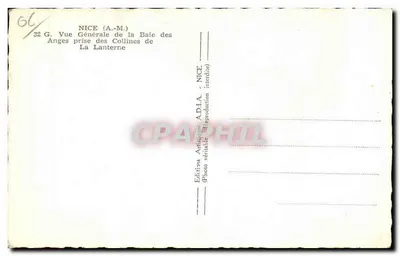 Ogólny widok zatoki Angeli z Wzgórz La Lanterne — NICE (A.-M.) — Wydawnictwo Artystyczne A.D.I.A. — Rewers