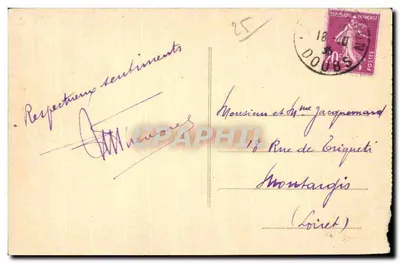Campo de Valdahon (Doubs) — A Grande Avenida — Edit. Girod — Verso