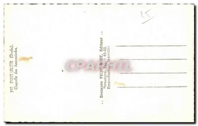 Kaplica Annonciades — Pontarlier (Doubs) — wydawca Bromure PEQUANOT — Rewers