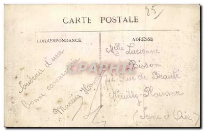 De Gorges van de Doubs bij de Rapace — Franse-Zwitserse grens — uitgever Franse-Zwitserse grens, n° 643 — Achterkant