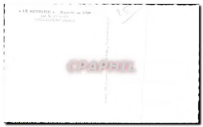 Le Richelieu — Maquete em 1/100 — por M. Chevrolet, Faillecourt (Doubs) — Verso