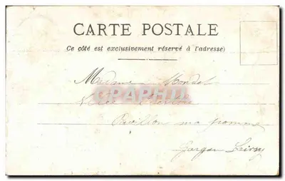 Escena de la guerra de 1870 — soldados y mujer en traje de fiesta — editor G. Goupil — Reverso