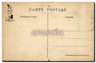 La Garde — Scene met soldaten in pauze — uitgever GARDE & VOS! n° 13 — Achterkant