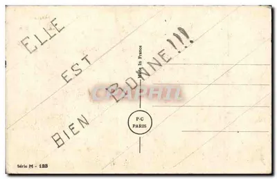Militaria - Humor - Humorístico - Ilustração - Bilhete postal antigo — Verso