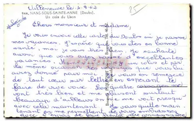 Nans-sous-Sainte-Anne — Un angolo del Lison — PÉQUI — Verso