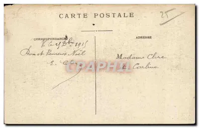 Camp de Valdahon — Chegada da Tropa — Ed. L. Gaillard-Prétre, Besançon — Verso