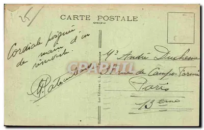 Fronteira Franco-Suíça — Entrada dos Bassins do Doubs — Lago de Chaillexon — Editor C. L. Beaupont, n° 838 — Verso