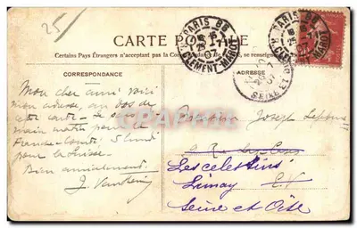 Zamek TILLERoyes, blisko Besançon — Wycieczka do Franche-Comté — wydawca Tenulet, nr 39 — Rewers
