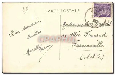 Mens i Kapelusz Kalkuna — Dauphiné — Wydawca E. R. nr 530 — Rewers