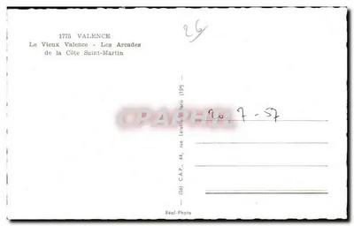 Stary Valencja - Arcydy Côte Saint-Martin — C.A.P. Paris (159) — Rewers