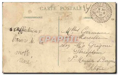 La Motte-Chalancon (Drôme) — Vista geral (Sul-Oeste) — Editor: St-Salvateur (Drôme) — Verso