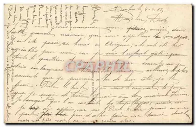 Der Brief vom Front — „Der, der ihn schreibt“ — Simont, AN Paris, n° 320 — Rückseite