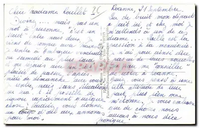 Pont de Villerey perto de Roanne — La Cigogne, n° 5842 — Verso