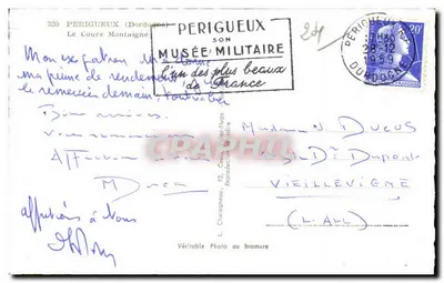 Place du Cours Montaigne — Périgueux — Wydawca Ché, nr 320 — Rewers